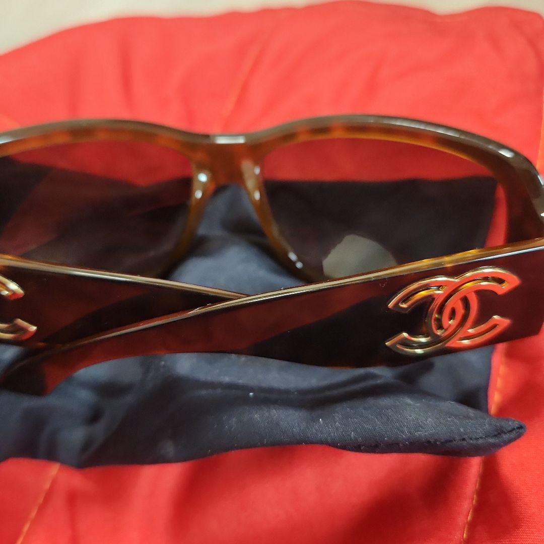 CHANEL スクエア サングラス シャネル　ブラウン