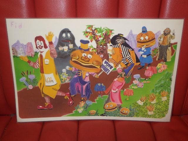 70’S★McDonald's★壁掛け★ポスター★37★ビンテージ★マクドナルド