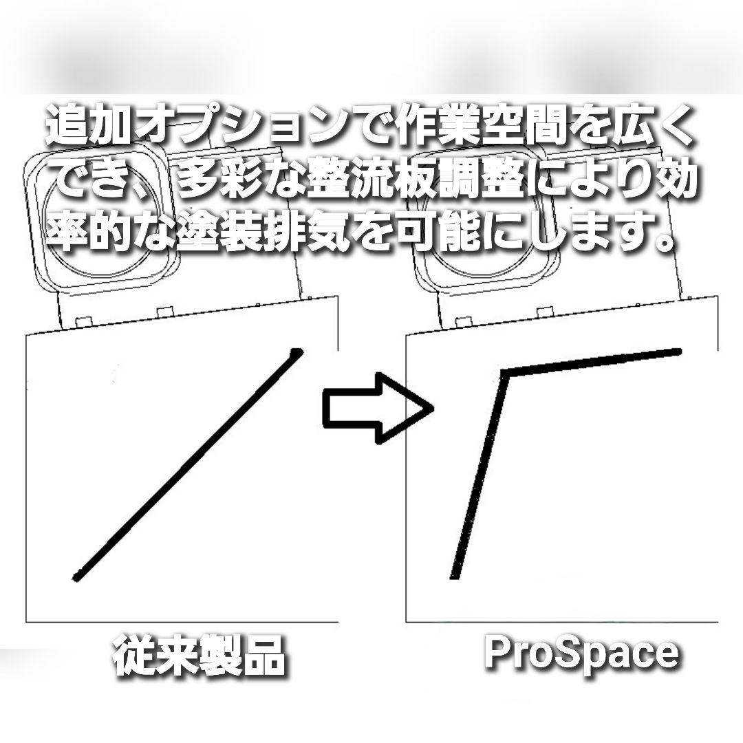 G-Booth M550研磨塗装ブース　追加オプション購入でProSpaceに！