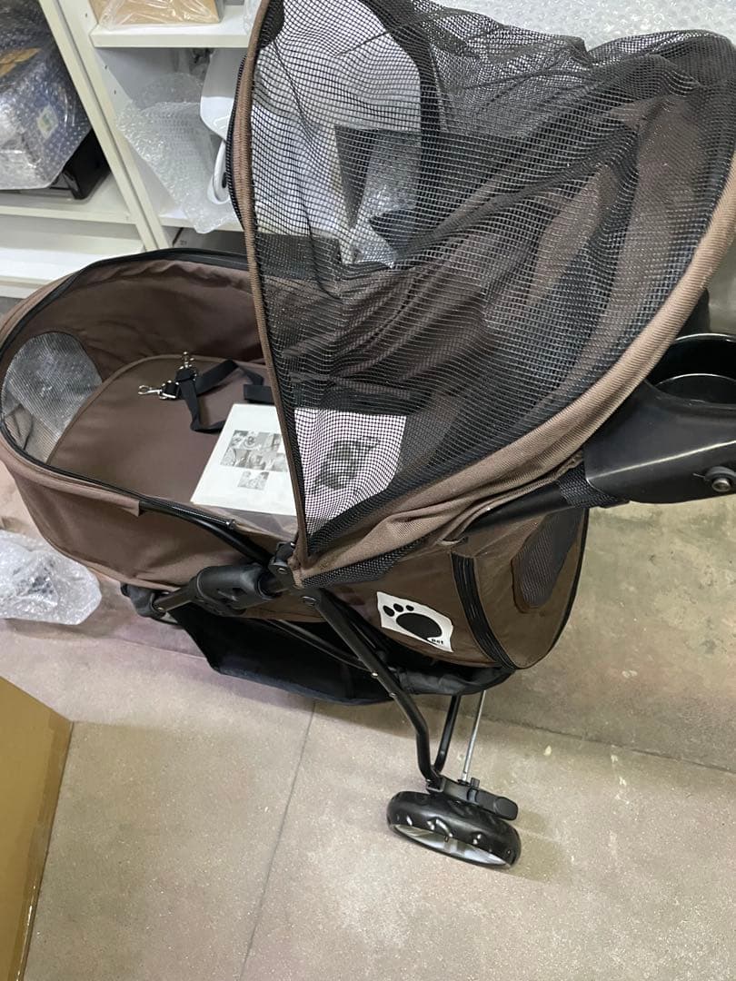 ペットカート　タンスのゲン　ブラウン