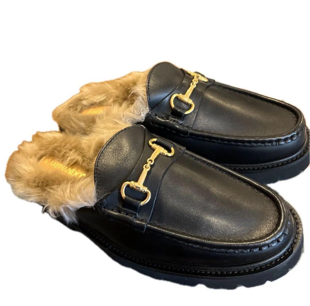 CAMINANDO カミナンド　ローファー　ファー　サイズ7 23.5cm