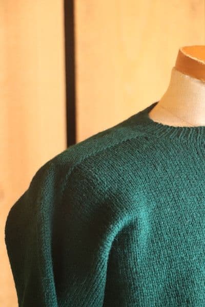 ANATOMICA SHETLAND SWEATER ダークグリーン 40