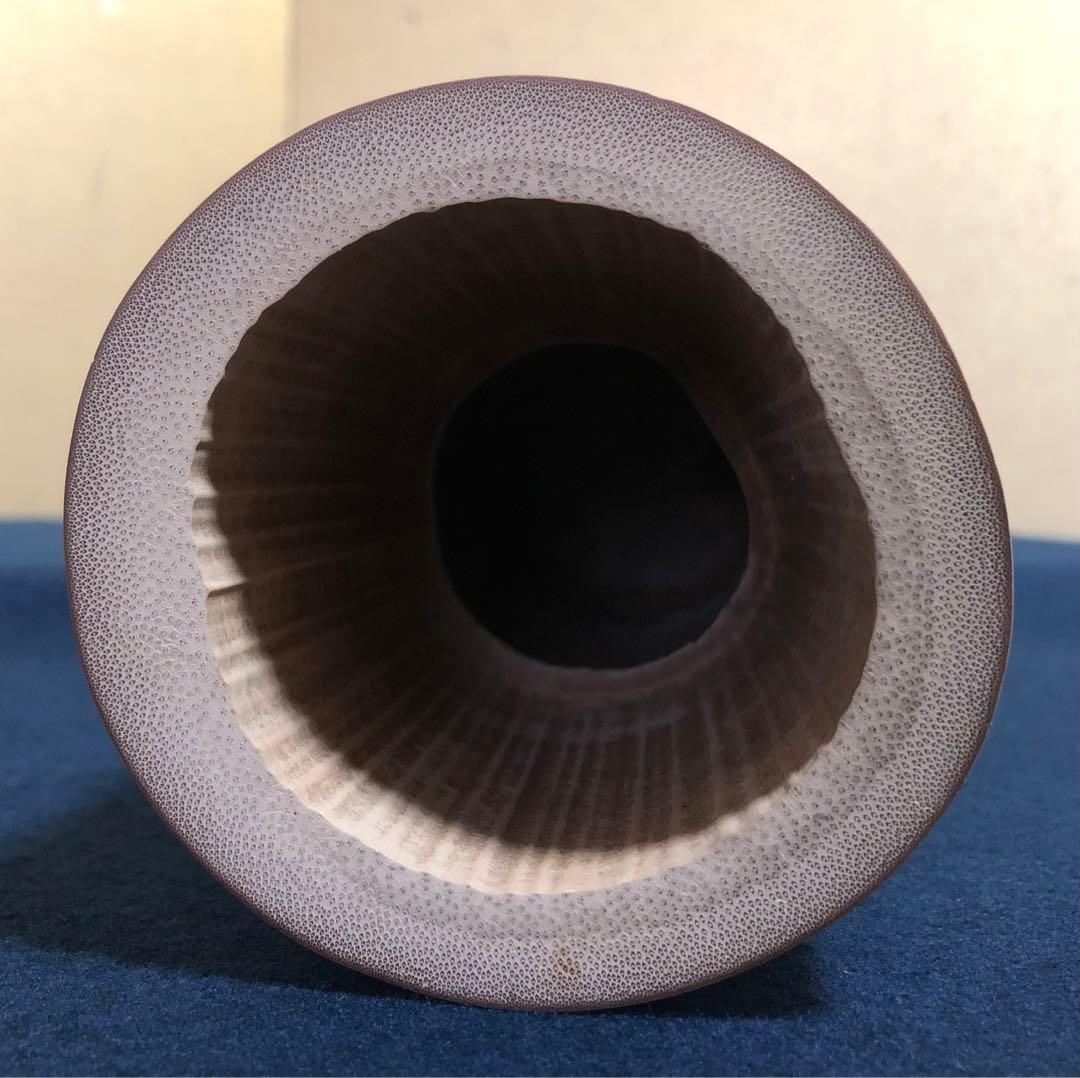 割引‼️《R》茶道具 竹花入 竹器師 西川媒玄作 落とし付 共箱 251022い5