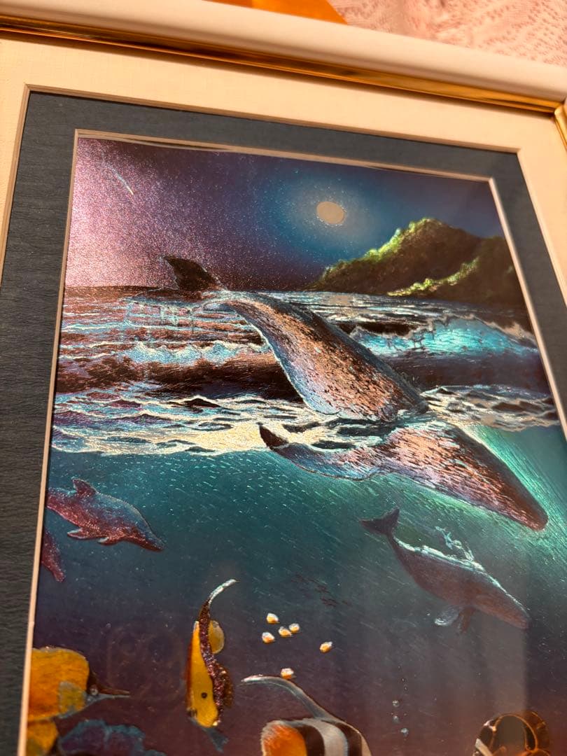 希少！ラッセン　絵　画　立体　複製画