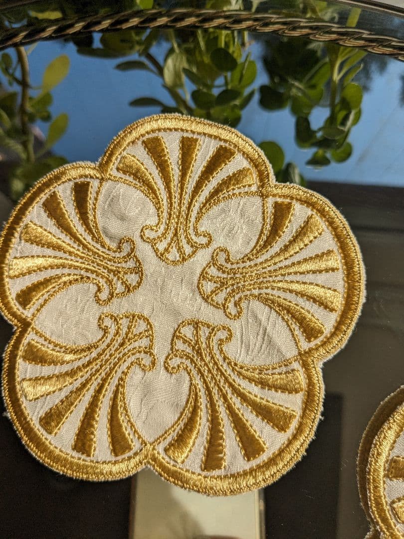 イタリア製センターマット1枚&コースター5枚セットイエズルム