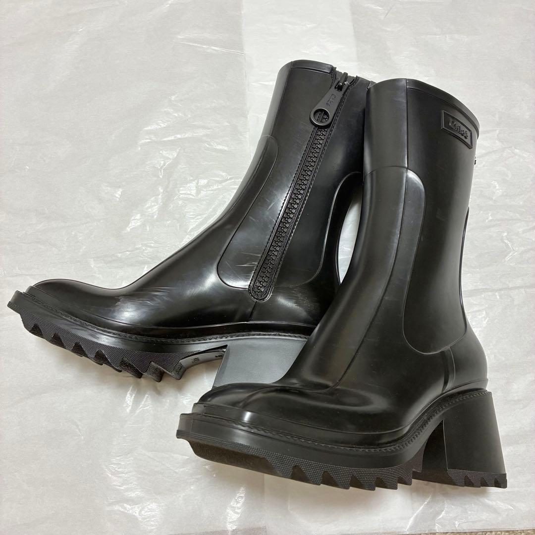 Chloe クロエ BETTY レインブーツ 36 ブラック
