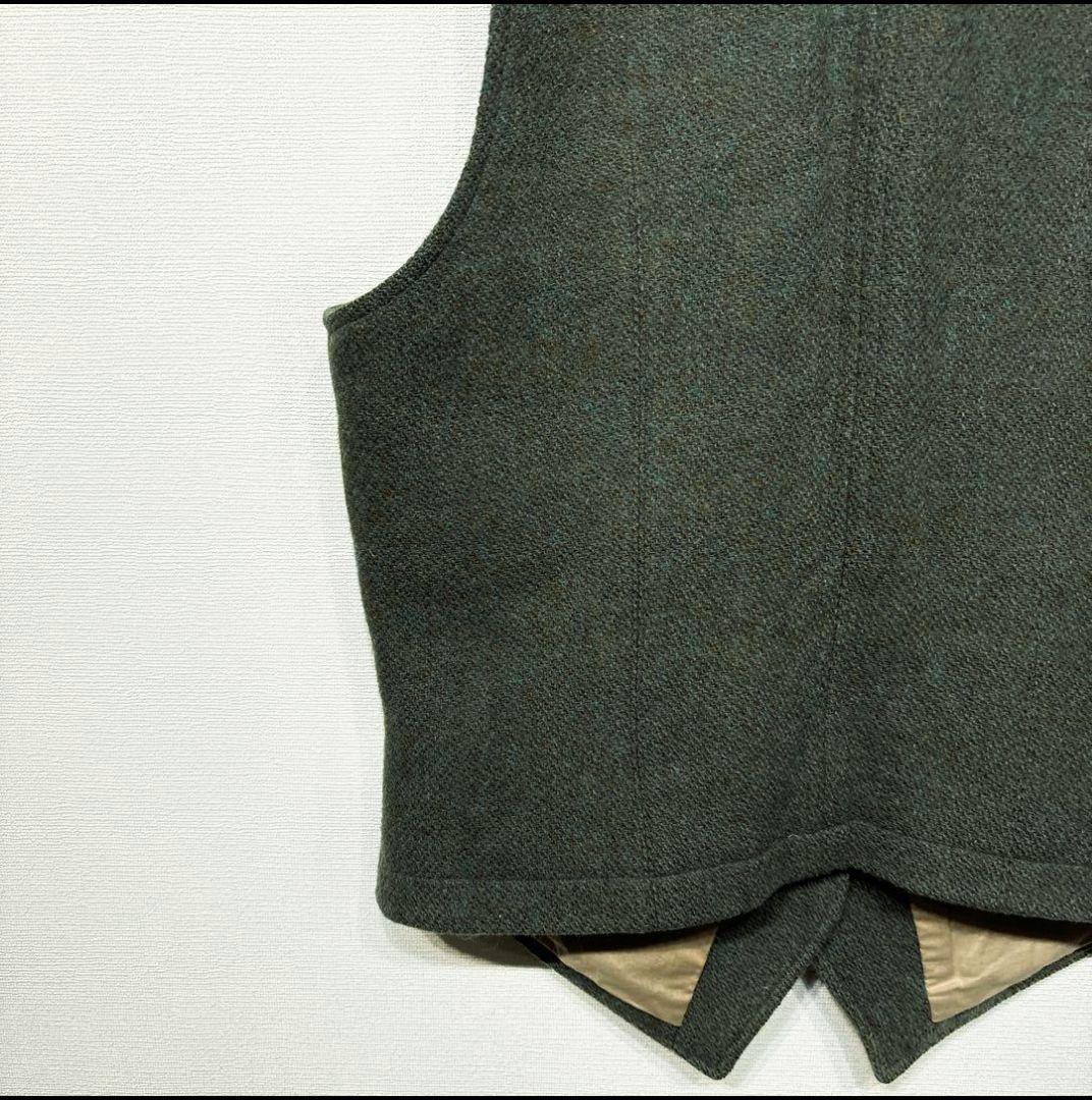 ナイジェルケーボン × ハリスツイード マロリーベスト 英国製 ウール 48