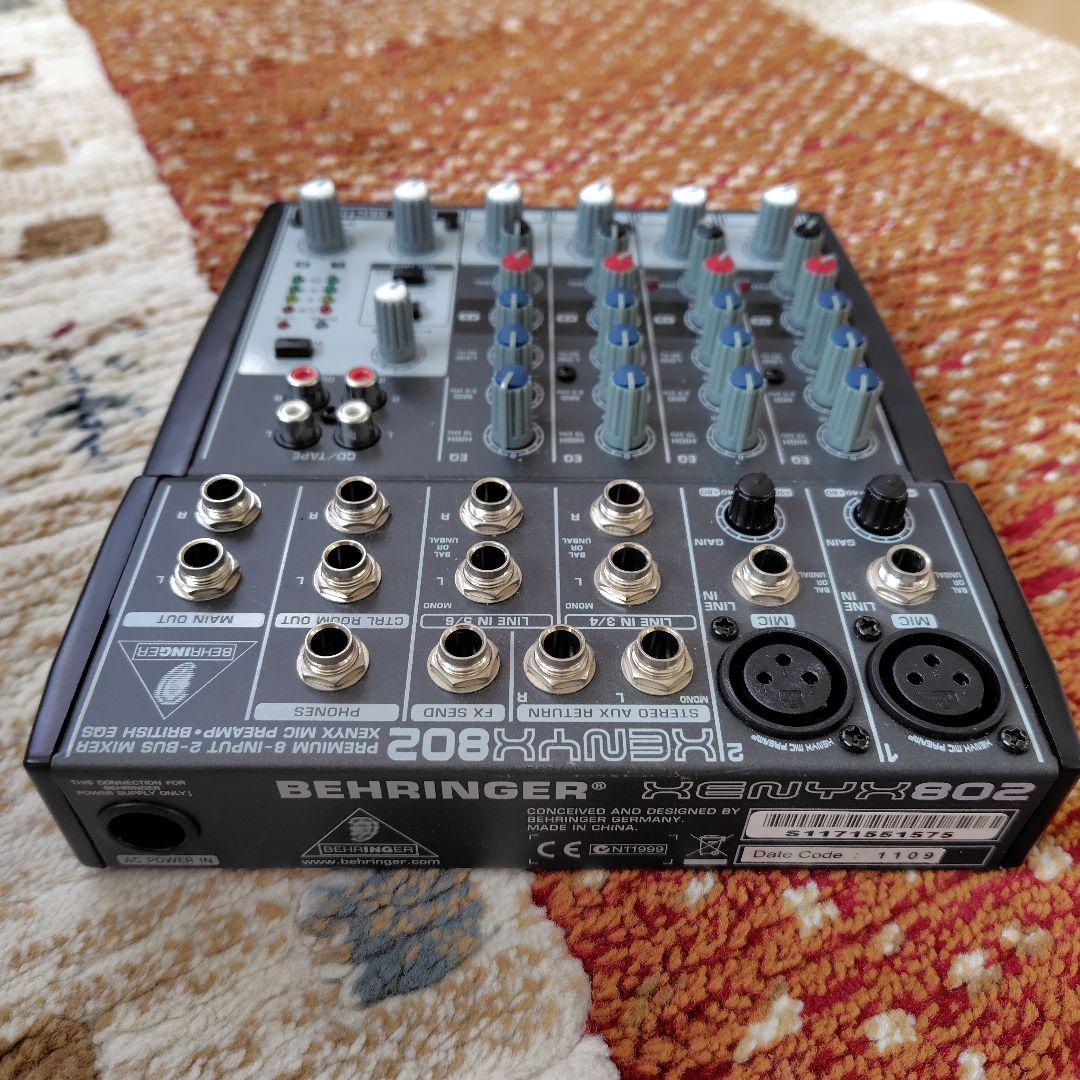 Behringer アナログミキサー 8チャンネル XENYX 802