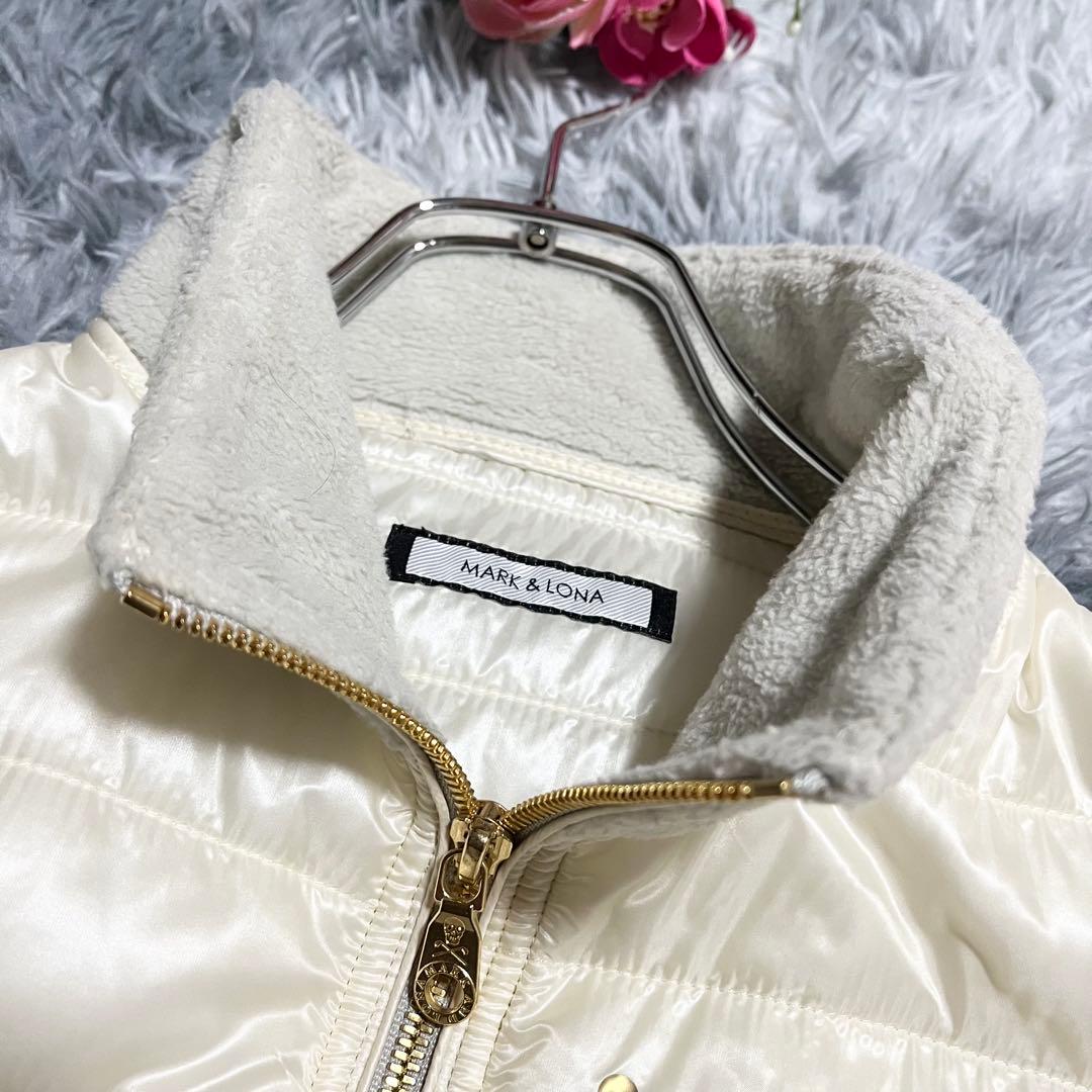 MARK&LONA 中綿フリースジャケット　ナイロン　切替　ブルゾン　38