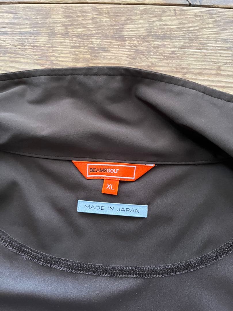 BEAMS GOLF Wジップ　2way ジャケット ブラウン XL ベスト