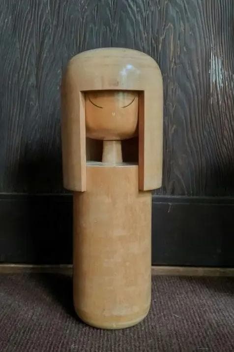 田中治正作 創作こけし　2体　童女　内閣総理大臣賞受賞　郷土玩具