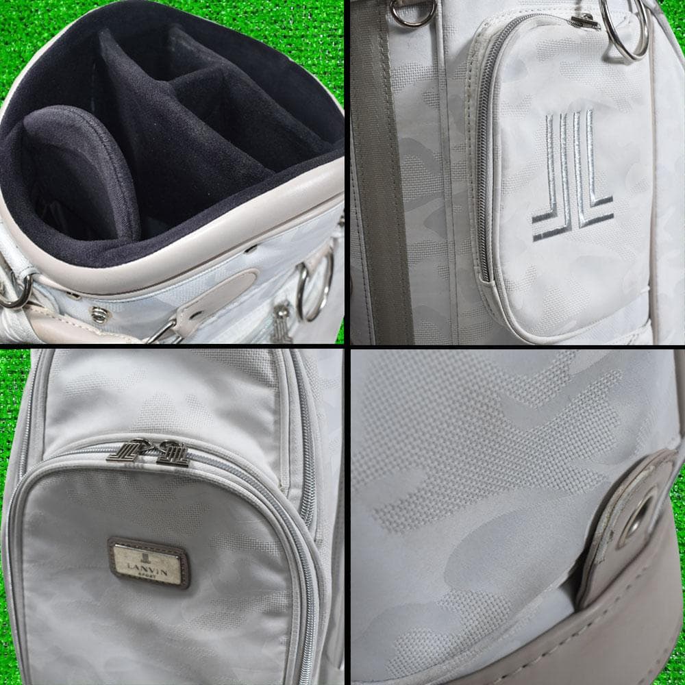 LANVIN SPORT ランバン ゴルフ キャディバッグ９型【ホワイト】中古！