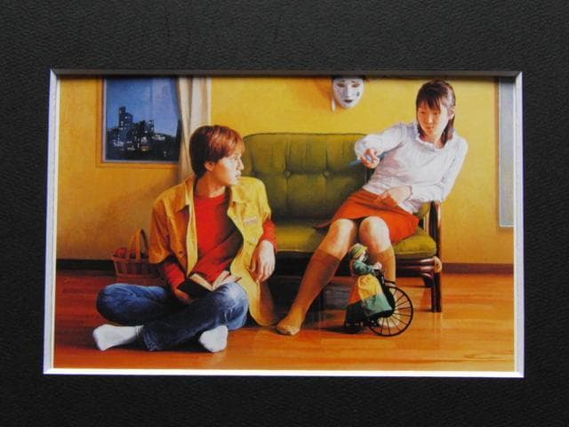 弥富節子、マリオネット、希少な画集より、新品高級額、額装付、状態良好