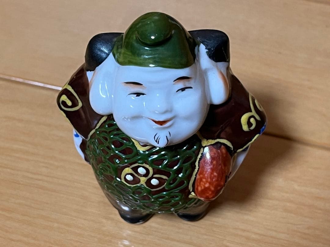 九谷焼 七福神 神様7柱セット 縁起物 置物 昭和レトロ　希少品