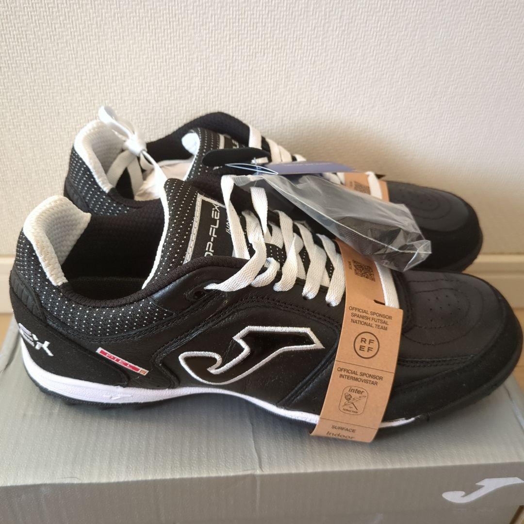 【新品】Joma TOP-FLEX フットサルシューズ 黒/白