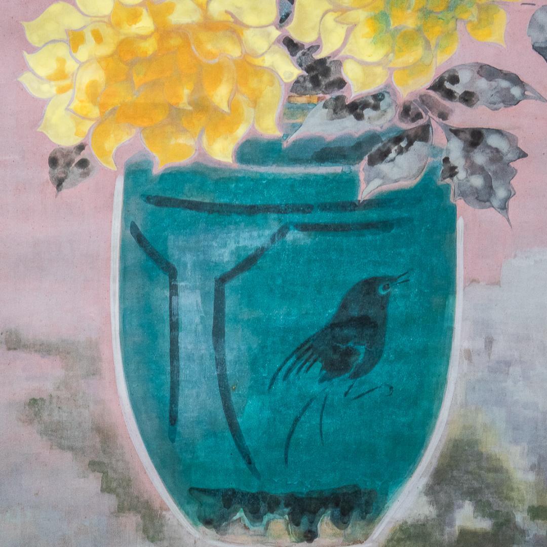 掛軸-985　西村卓三　静物　共箱