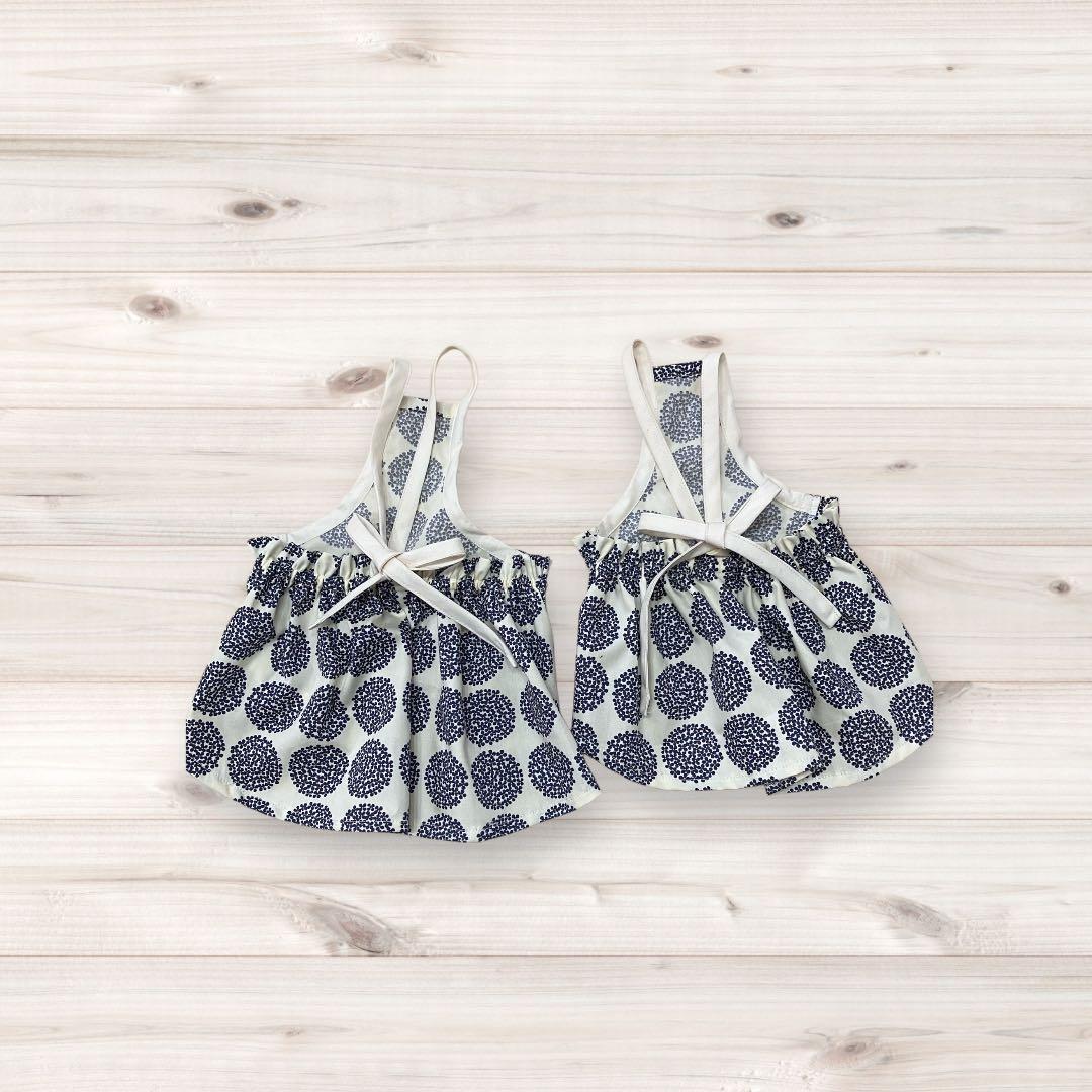 犬服ハンドメイドサロペットスカート＆ブラウス夢夢様　オーダー品❁⃘*.゜