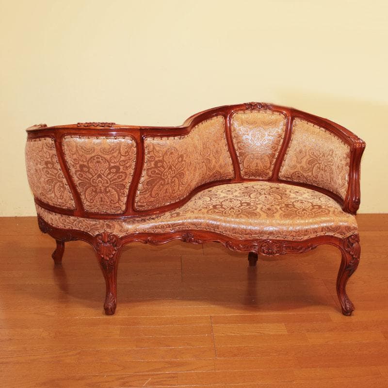 S字ソファ 二人掛け ヴィンテージ風 ソファ ベンチ 密談椅子 230-116