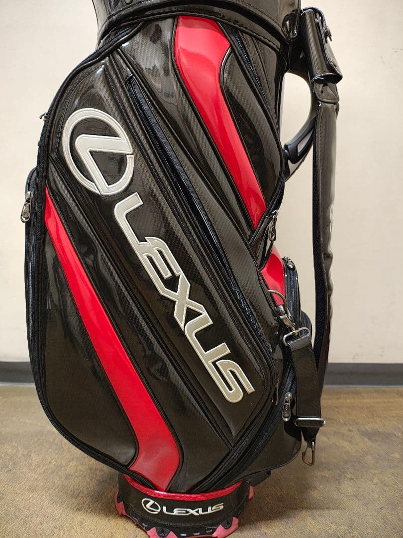Lexus キャディバッグ ブラック/レッド