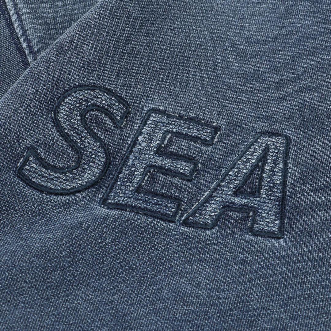 トップス WIND AND SEA 23SS CREW NECK INDIGO WASH
