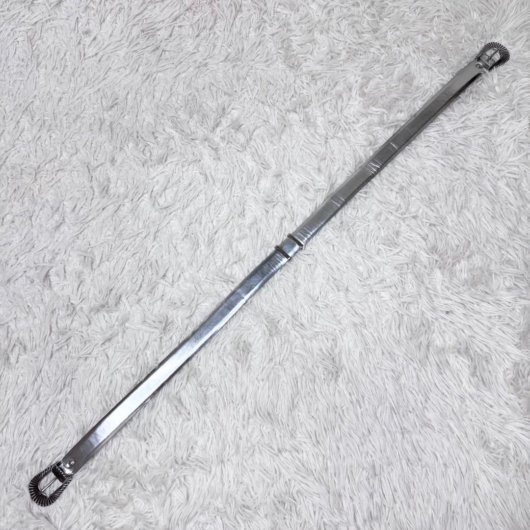 【メルカリ初登場】TOGA PULLA ダブル バックル ベルト シルバー