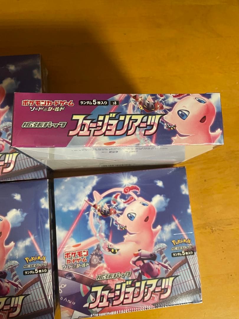 ポケモンカード　フュージョンアーツ シュリンク付き BOX 4個