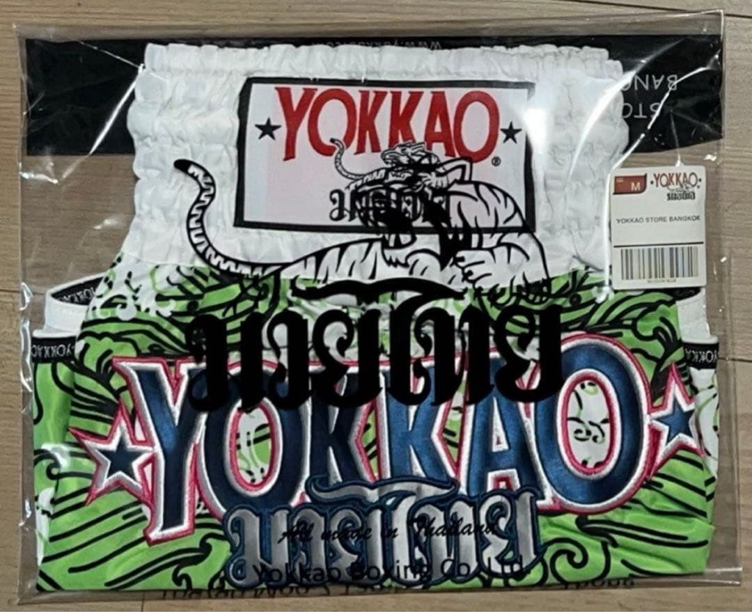 YOKKAO ムエタイパンツ「HAWAIIAN」 GREEN Mサイズ