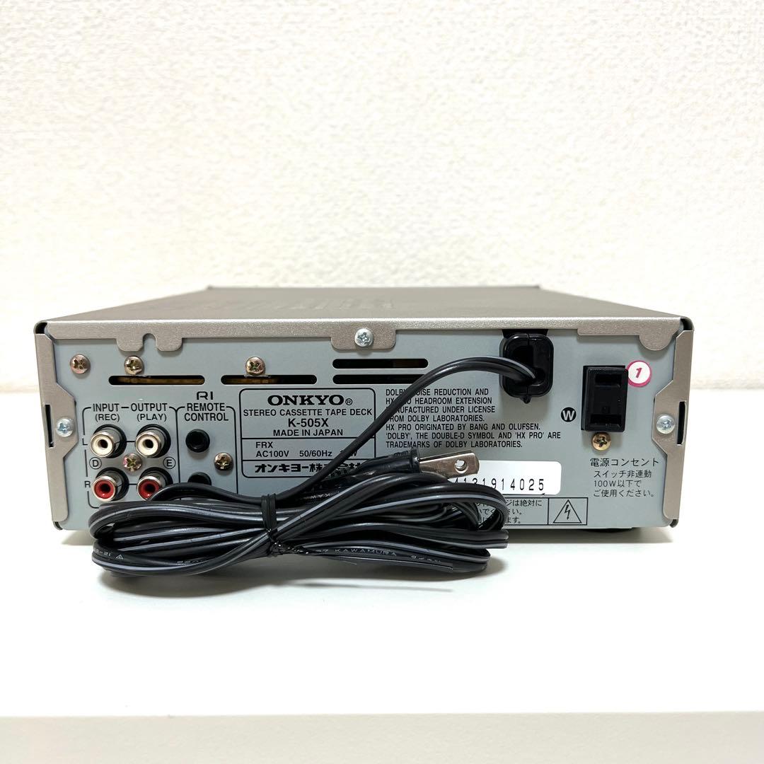 【動作品】ONKYO オンキョー ステレオ カセットテープ デッキ K-505X