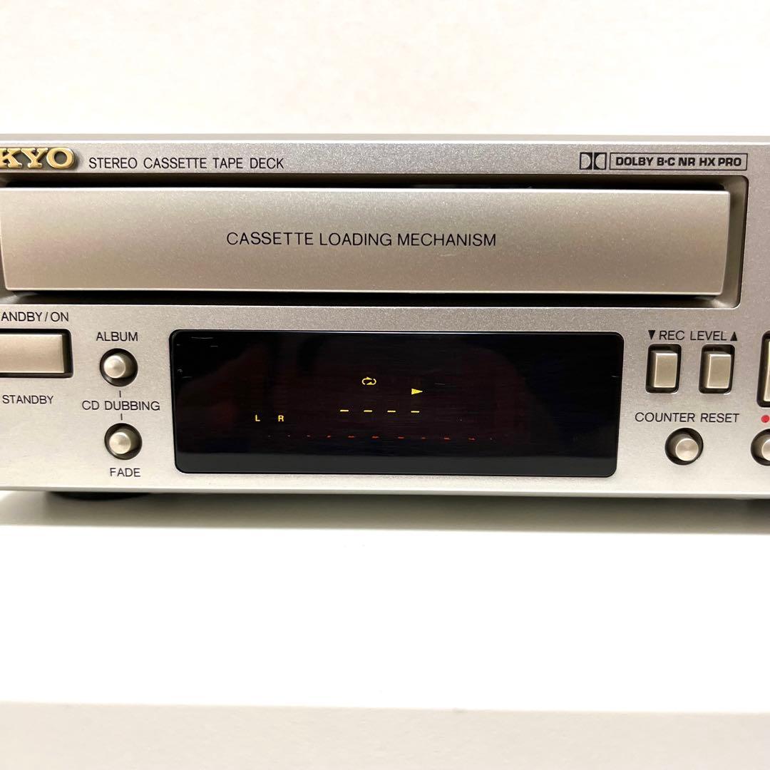 【動作品】ONKYO オンキョー ステレオ カセットテープ デッキ K-505X