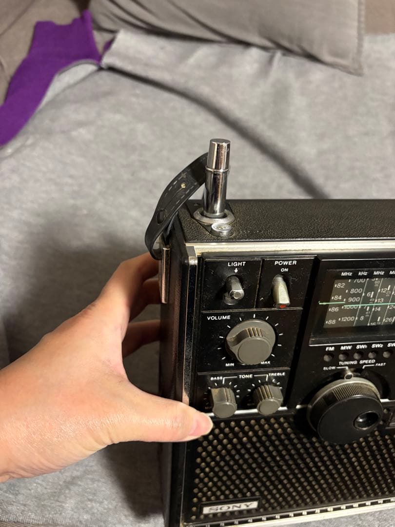 SONY ラジオ　ICF-5800 電池　付属品なし　ジャンク品　昭和レトロ