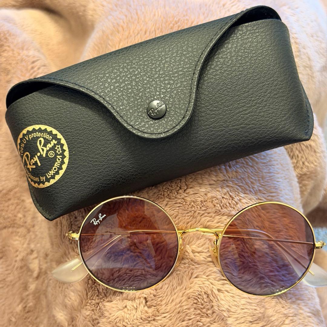 【美品】Ray-Ban RB3592 ラウンドサングラス 希少品