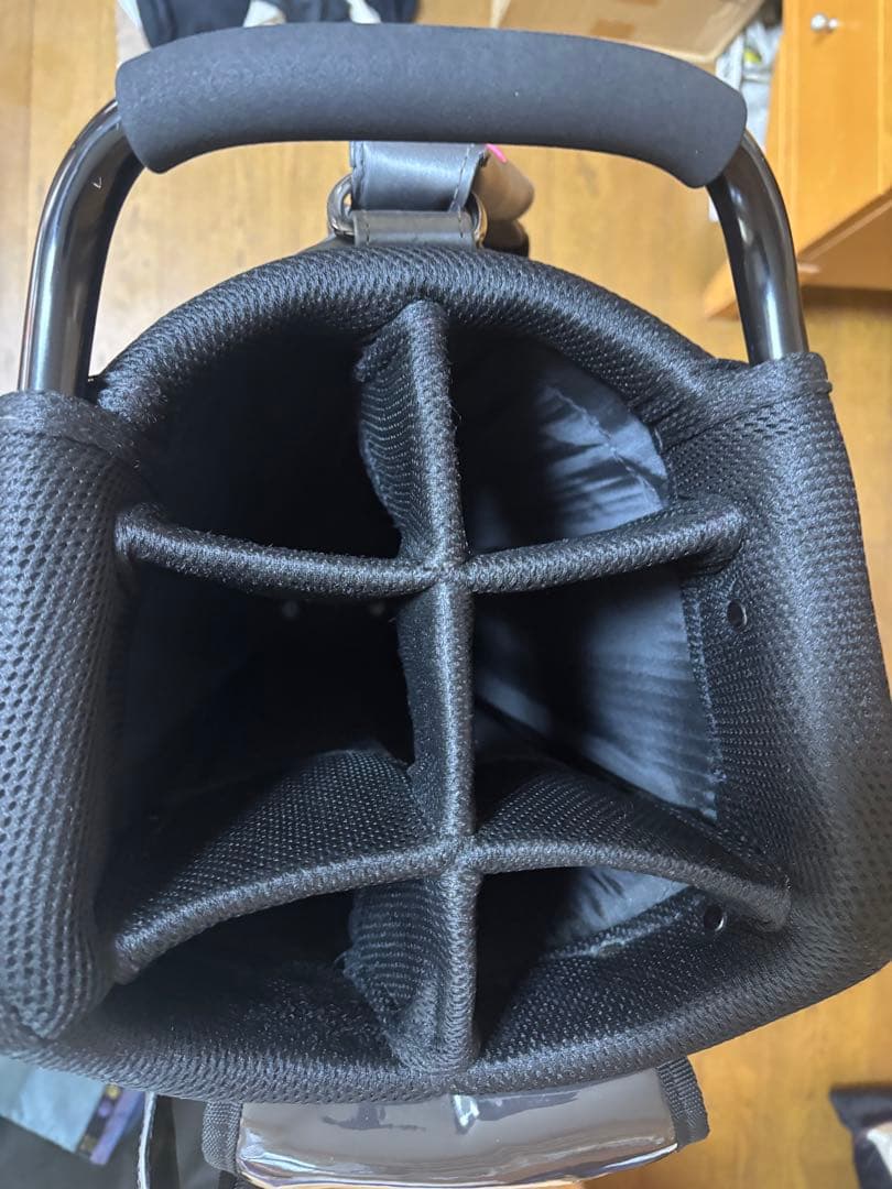 訳あり商品バルド キャディバッグ グレー/ピンクになります！