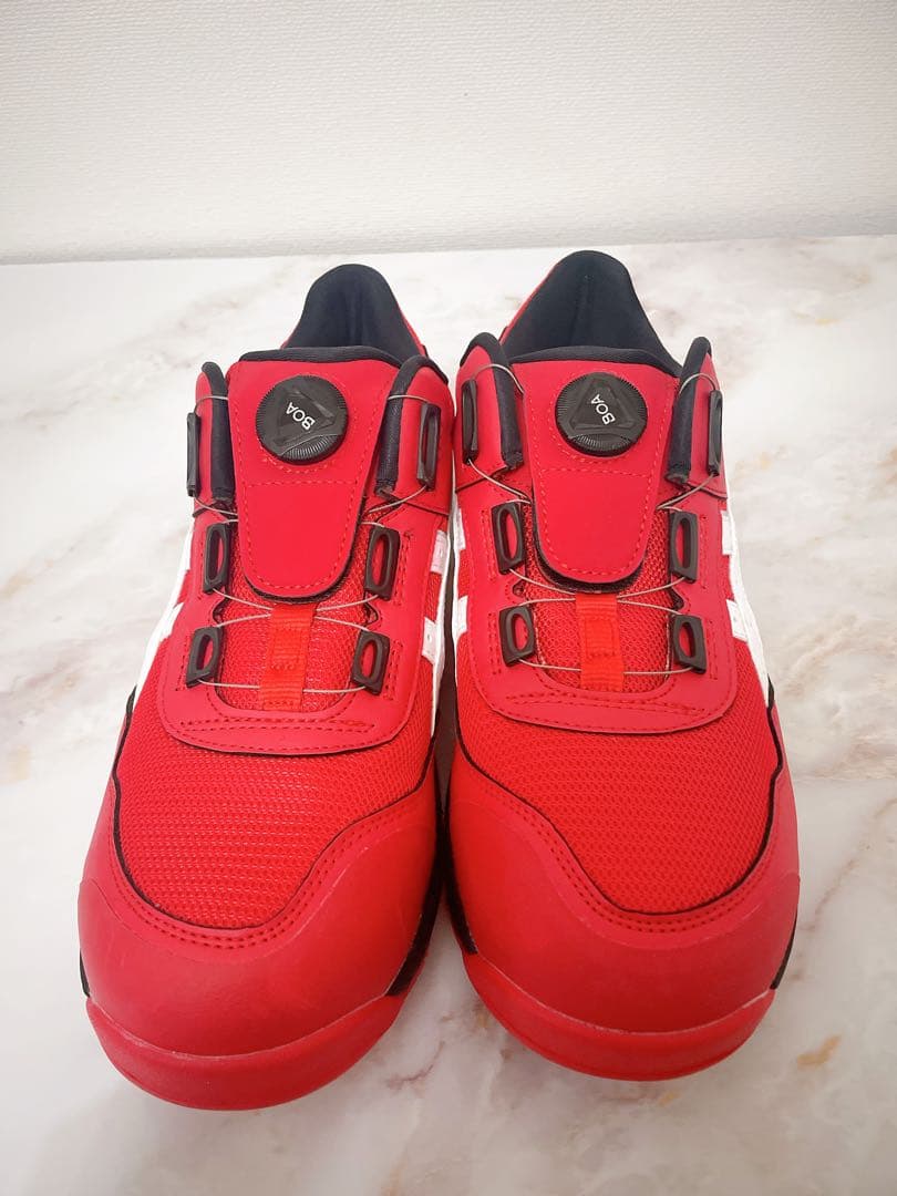 【新品未使用】アシックス　安全靴　BOAシステム 赤　asics 26.5センチ