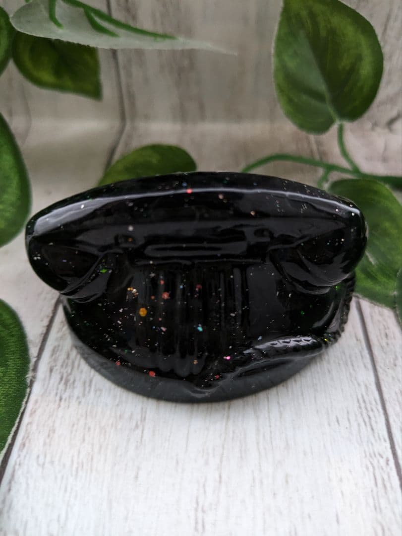 【つる927】まっくろくろの黒電話ちゃん形オルゴナイト☆他６点