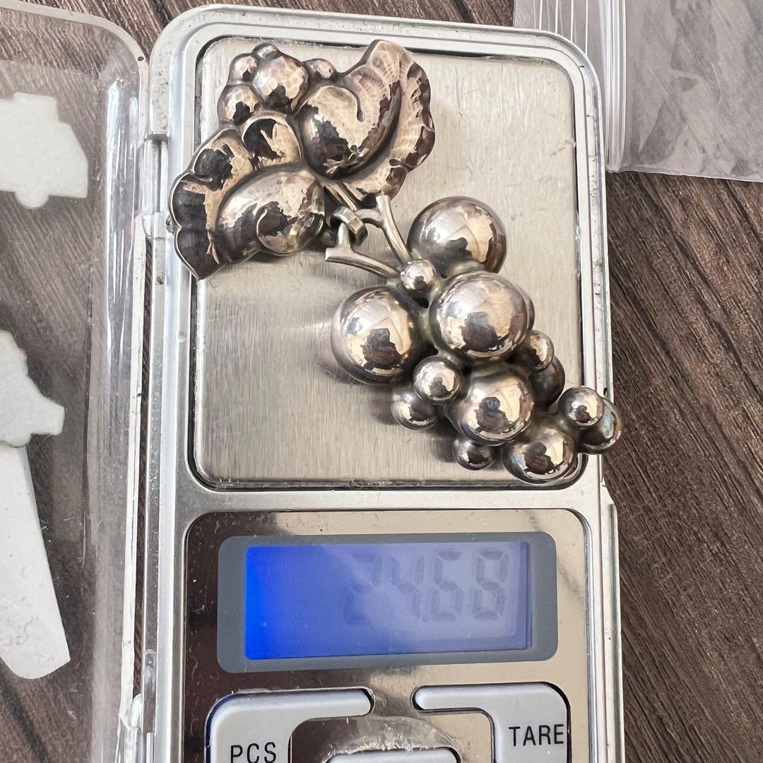 ジョージ・ジェンセン　ムーンライト・グレープ　ブローチ　SV925