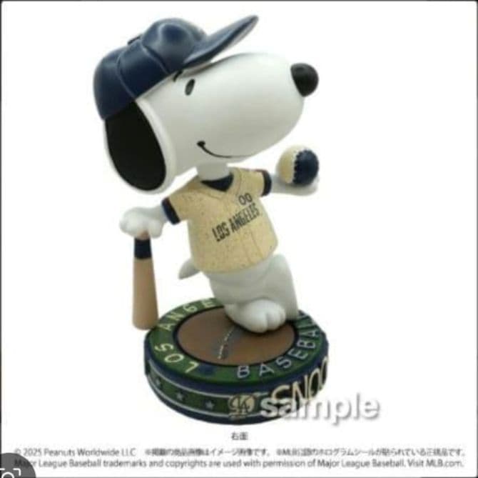 #2025 スヌーピー ドジャース ボブルヘッド 2体セット それぞれ限定500