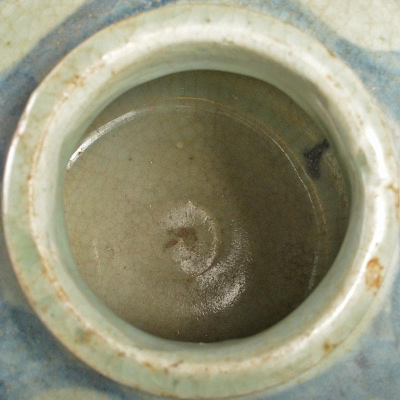 中国　呉須染付　花文　壷　D　R7052