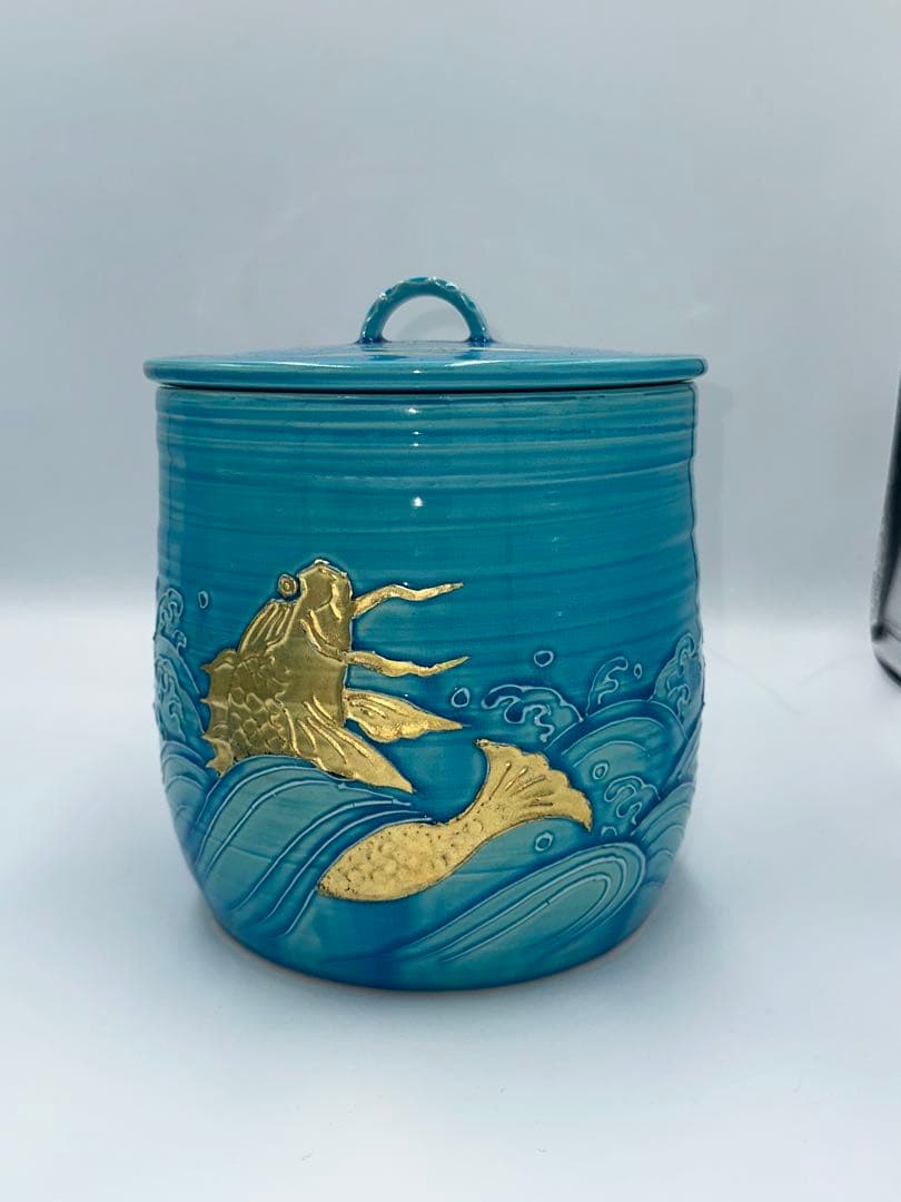 浅黄交趾荒磯　皆具　叶松谷作