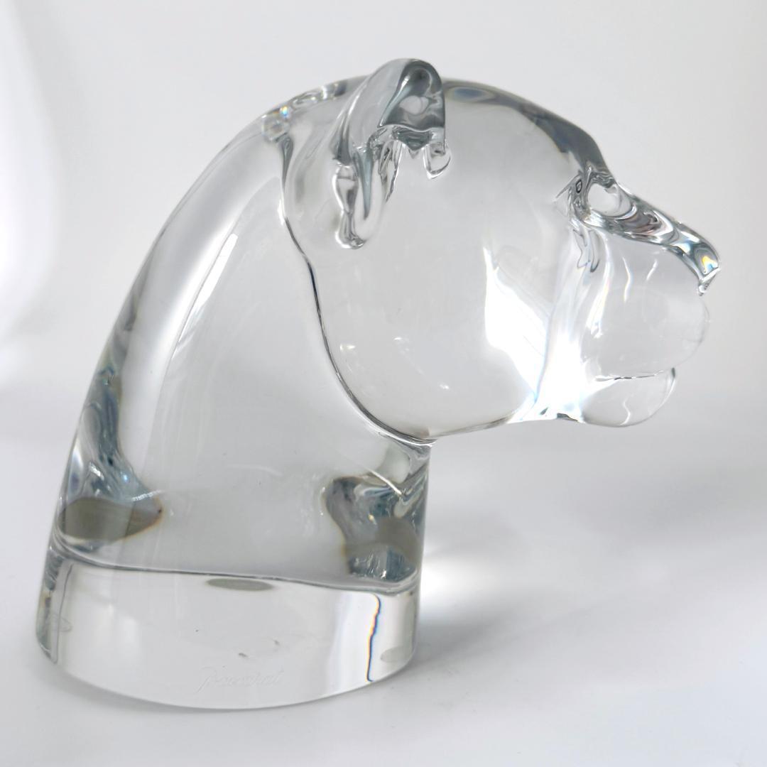 【バカラ】動物 パンサー 置物 インテリア★美品★金運