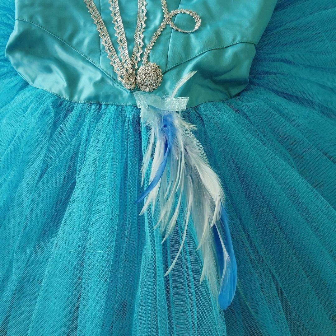 バレエ　クラシックチュチュ　 シルビア製水色　Ｓサイズ 2着まとめ 髪飾り、袖付