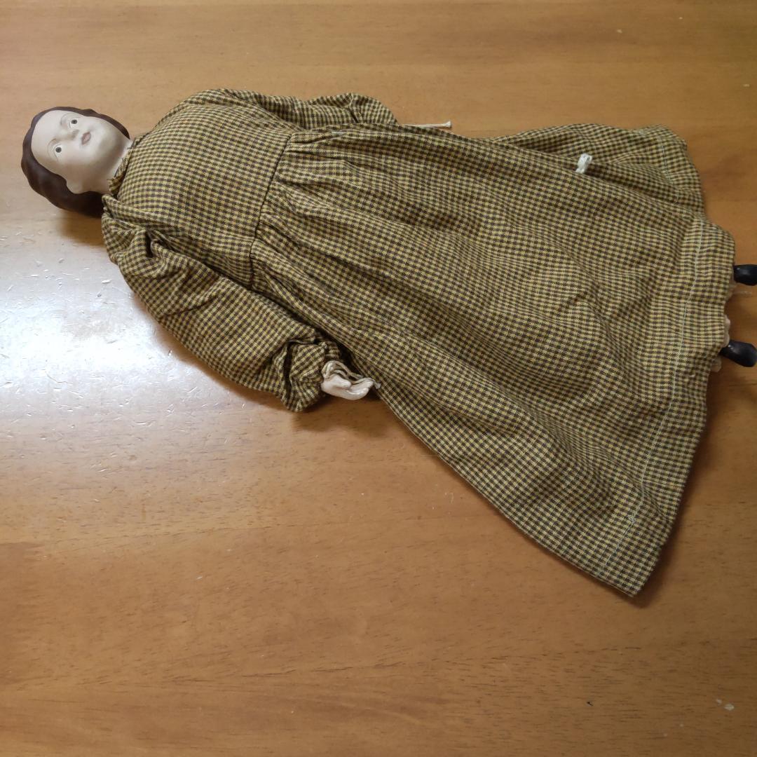 アンティークドール　レア　人形1体　茶色　リプロダクション　人形　海外作家