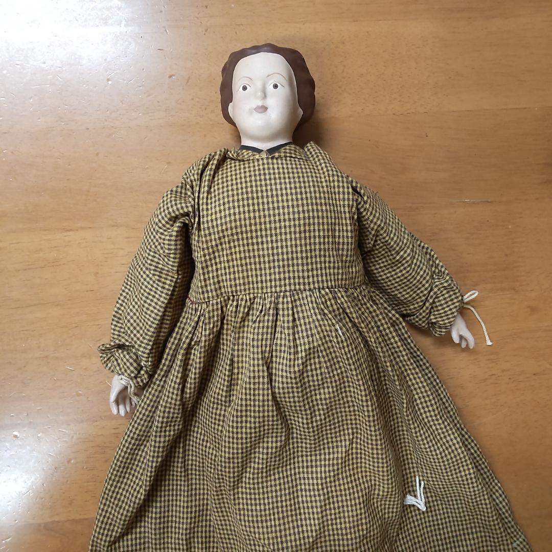 アンティークドール　レア　人形1体　茶色　リプロダクション　人形　海外作家