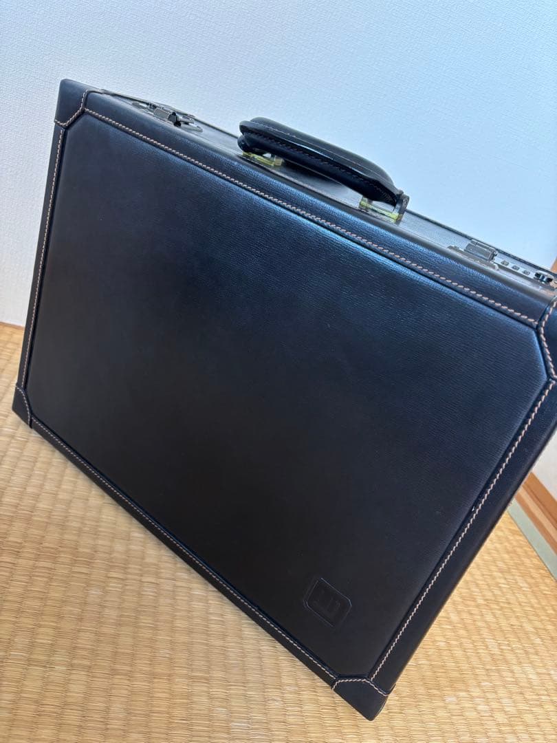 dunhill ダンヒル アタッシュケース ダイヤルロック レザー 黒