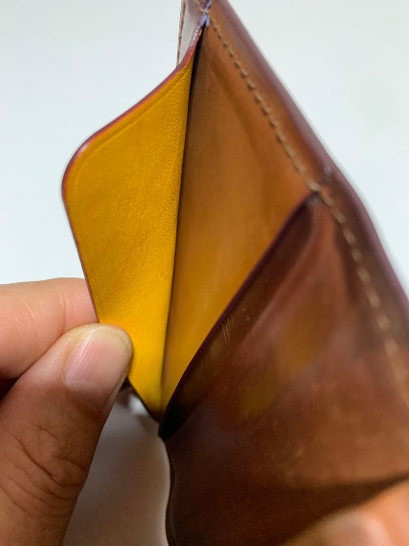 GANZO レザー 名刺入れ 二つ折り