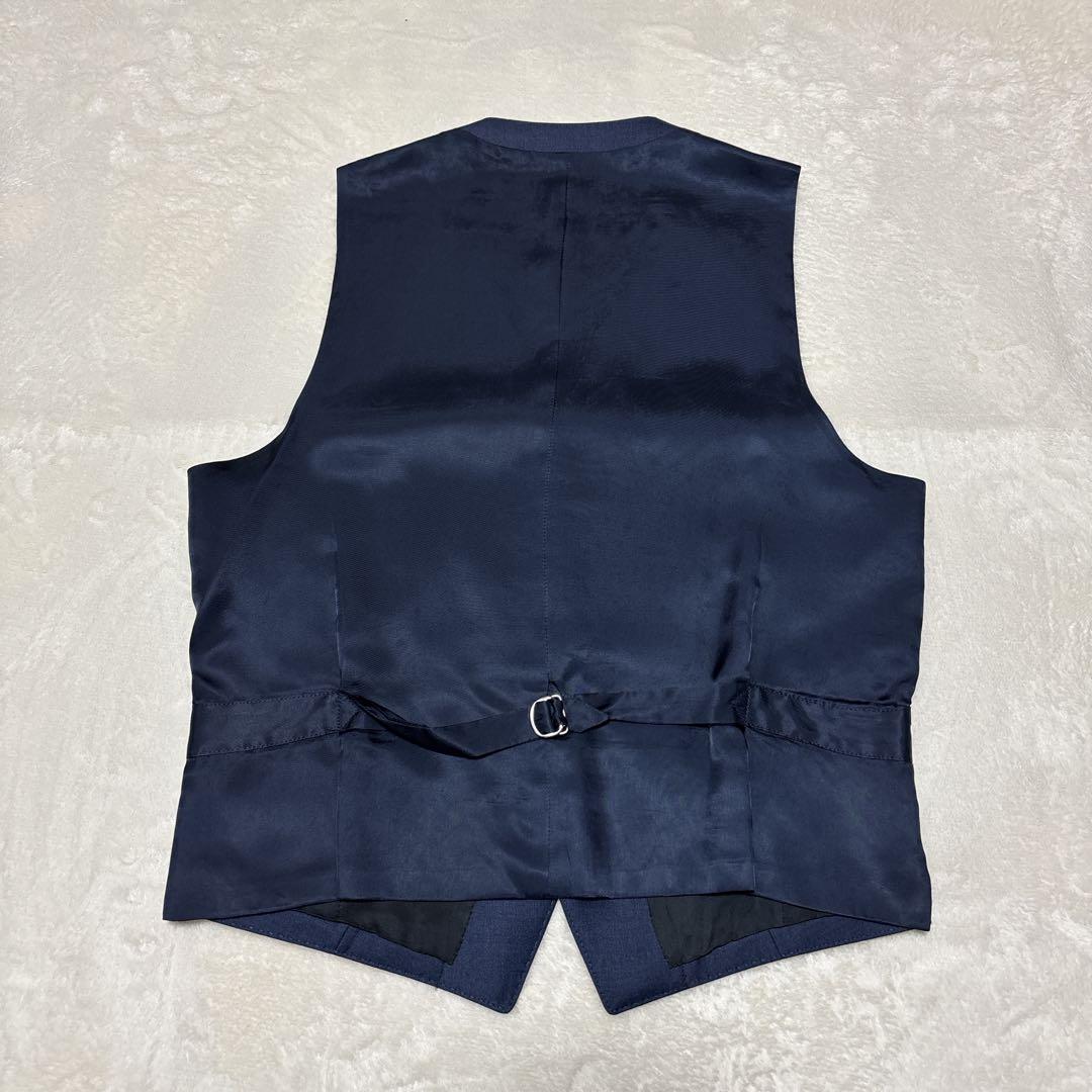 【未使用に近い】　ポールスミス　ベスト　ジレ　ネイビー　無地　現行タグ　L