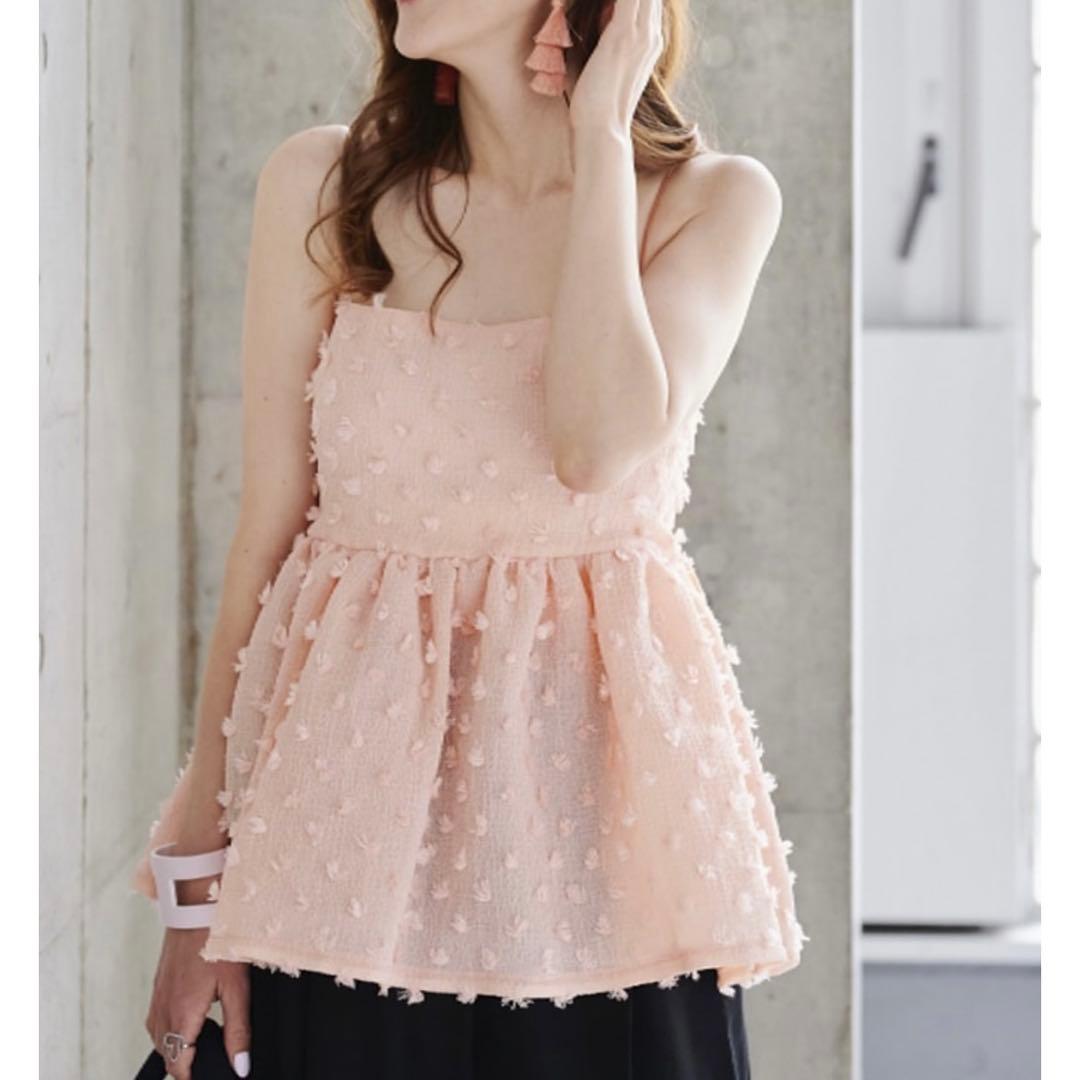 タグ付き！オブリ♡リボンキャミトップス