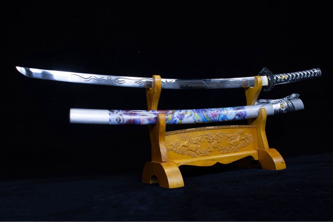 斬竜-高性能マンガン鋼 模造刀 居合刀 武士道 武具 漢剣 唐刀 手鍛造打