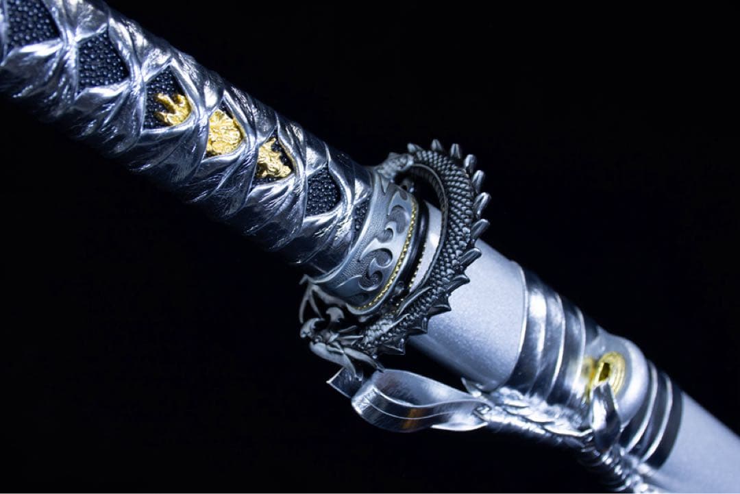 斬竜-高性能マンガン鋼 模造刀 居合刀 武士道 武具 漢剣 唐刀 手鍛造打