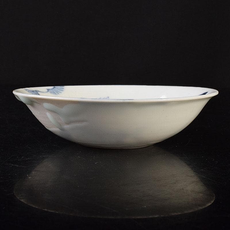 中国　南京染付　神獣文　小皿　豆皿　5客　時代箱付　C　R7810