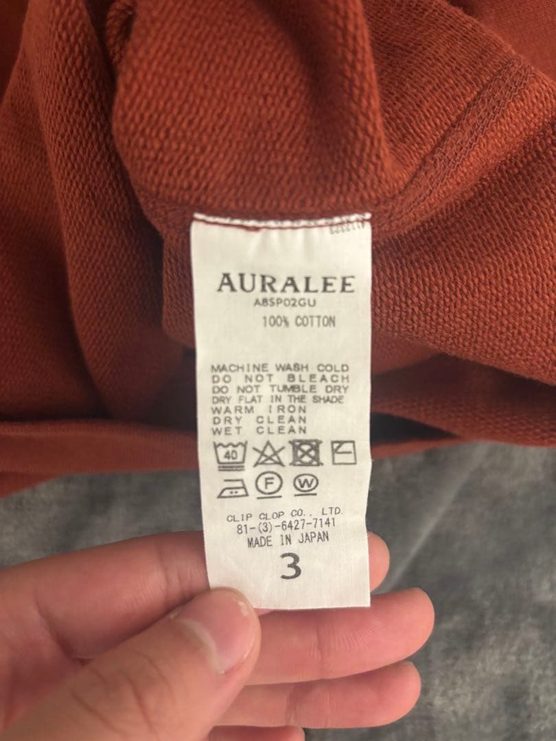 AURALEE スウェット　サイズ3